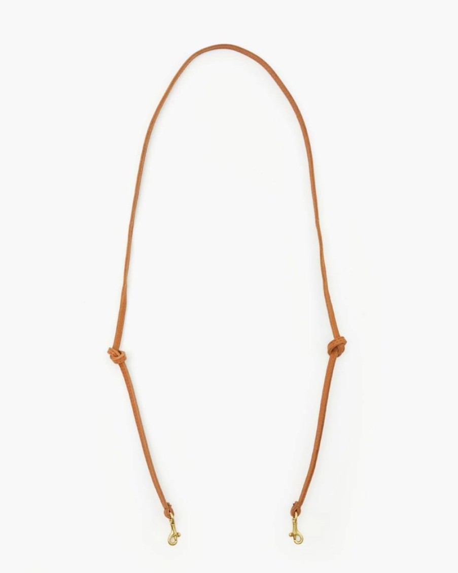 Handbags Clare V. | Thin Knotted Crossbody Strap Cuoio