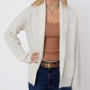 Apparel Minnie Rose | Cashmere Blend Shawl Collar Cardi White