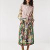 Apparel Me369 | Vanessa Printed Midi Skirt L'Amour