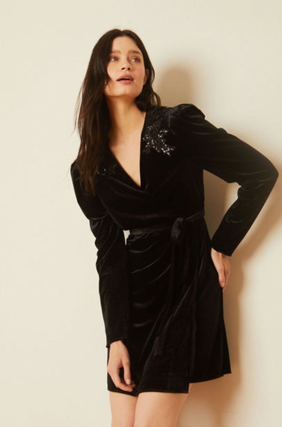 Apparel Caballero | Evelina Velvet Dress Black