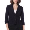 Apparel Minnie Rose | Cotton Blend Shrunken Blazer Navy