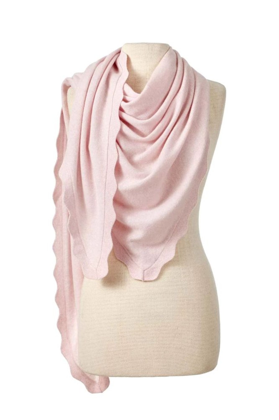 Jewelry + Accessories Alpine Cashmere Scarves | Ruffle Tri Wrap Ballet