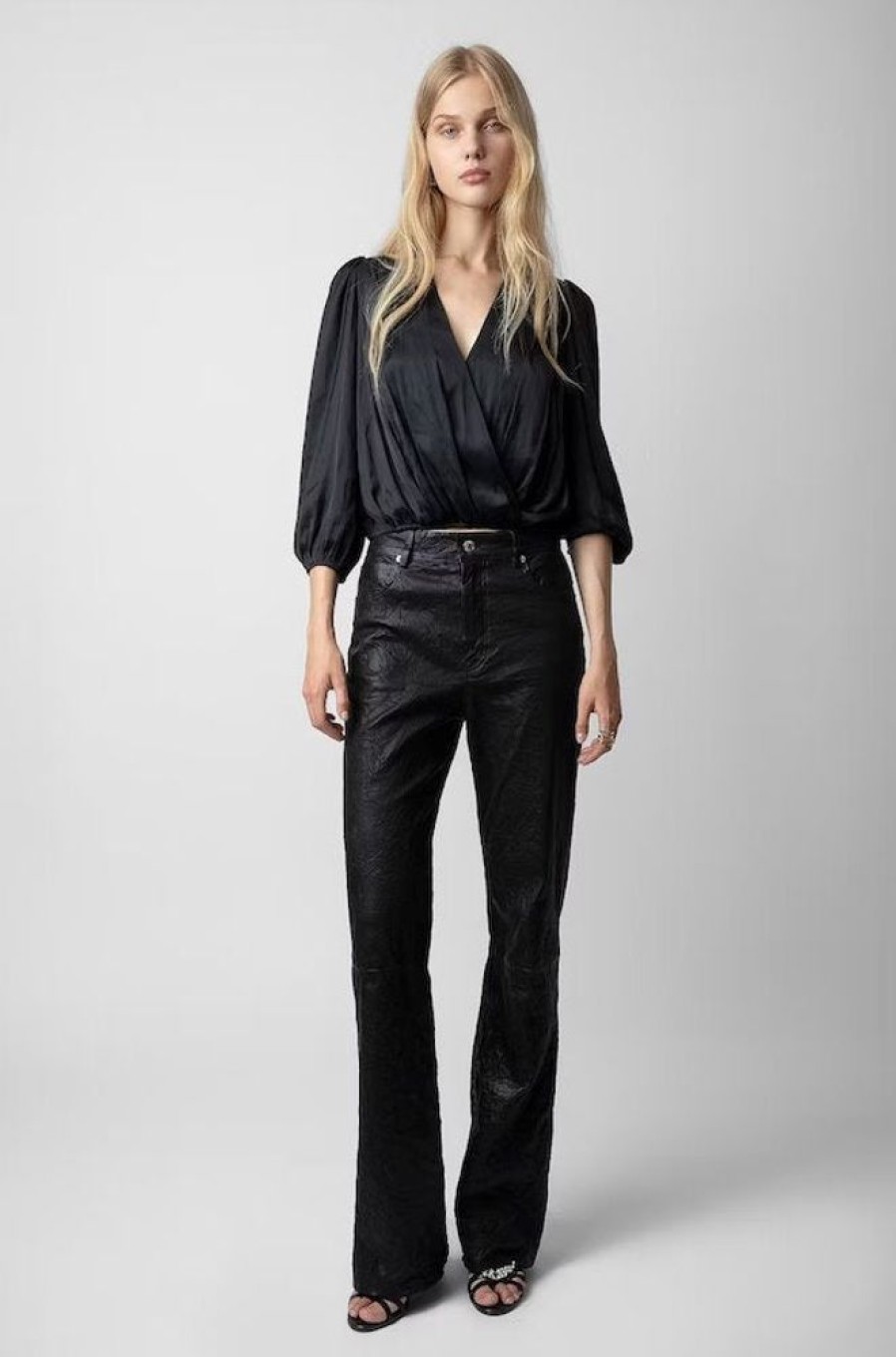 Apparel Zadig & Voltaire | Tyfon Satin Top Noir