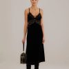 Apparel Farm Rio | Richelieu Velvet Slip Dress Black