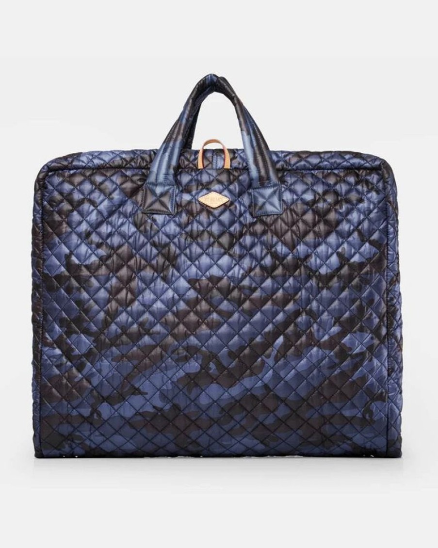 Handbags MZ Wallace | Michael Garment Bag Dark Blue Camo