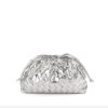 Handbags Accessory Concierge | Woven Cloud Clutch Metallic Silver