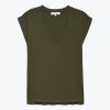 Apparel Frame | Easy V-Neck Tee Olive Khaki