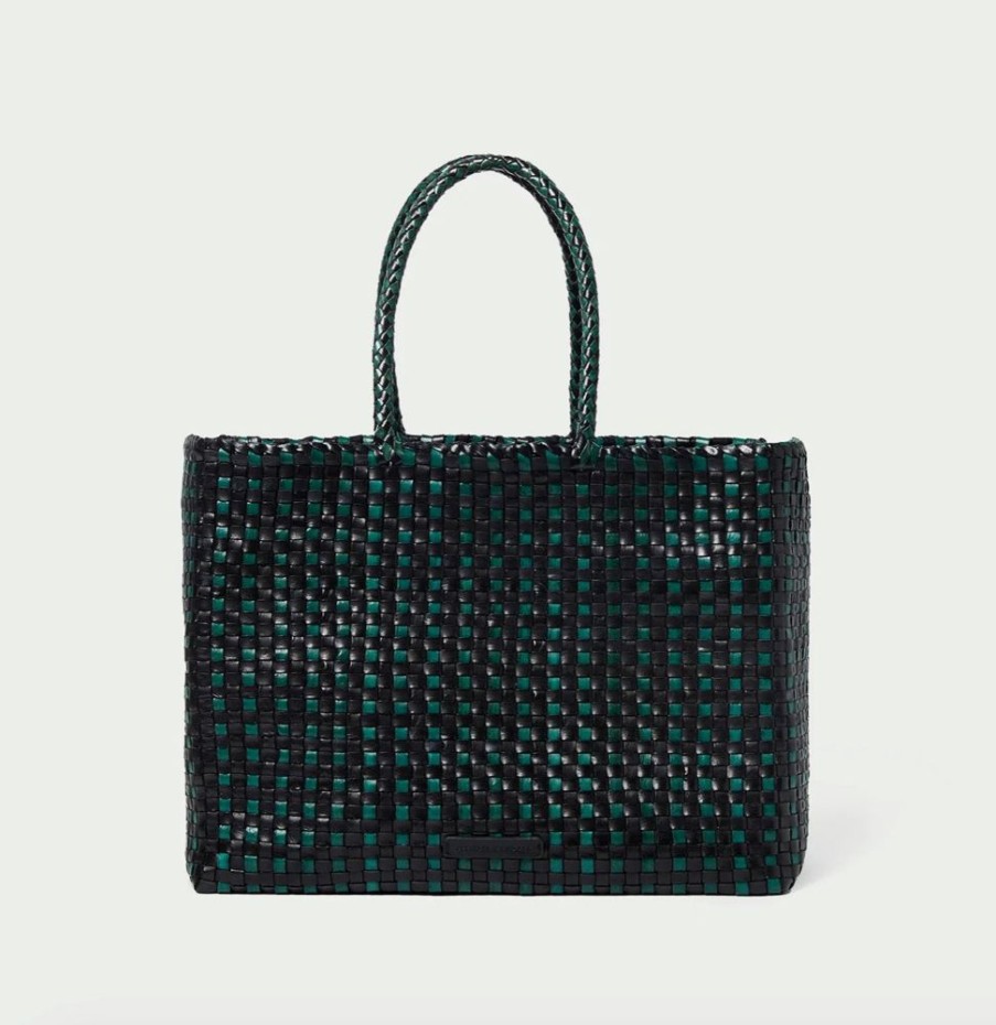 Handbags Loeffler Randall | Klara Woven Tote Forest/ Black