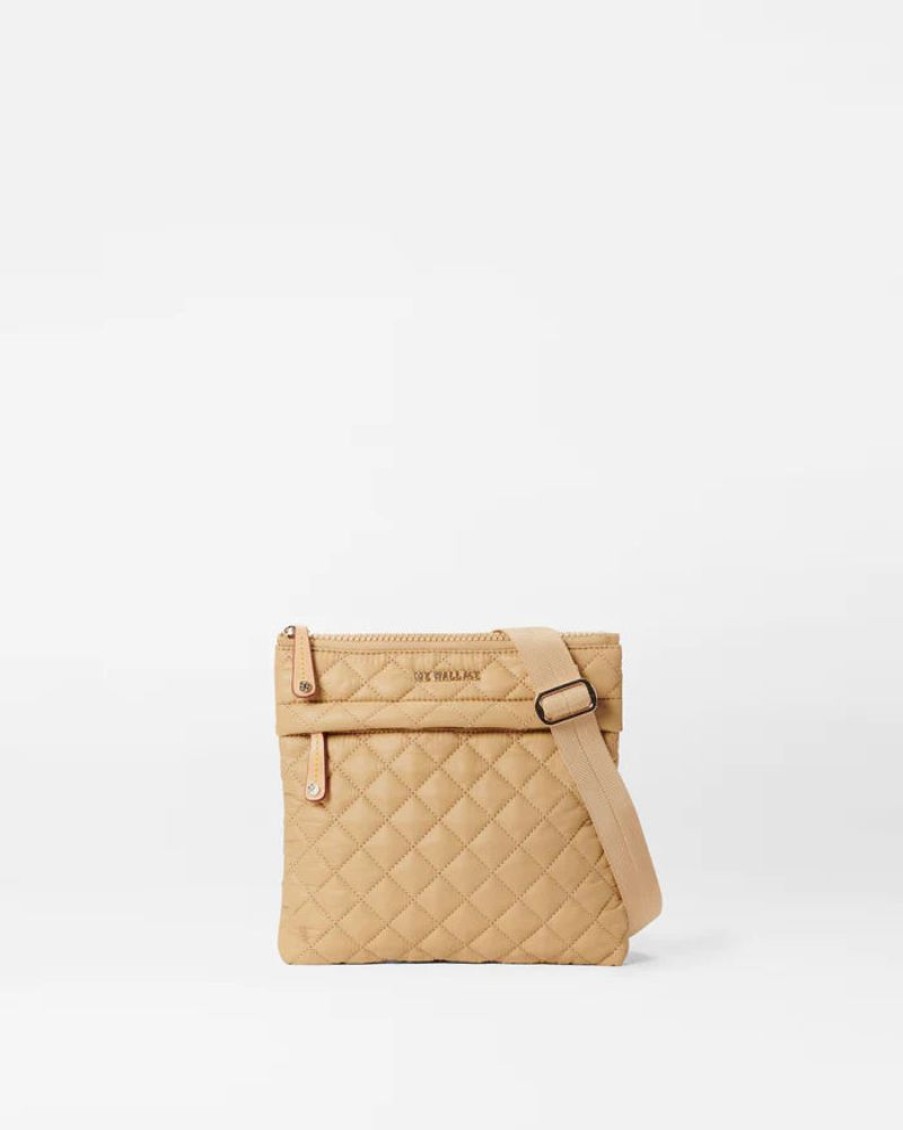 Handbags MZ Wallace | Metro Flat Crossbody Camel