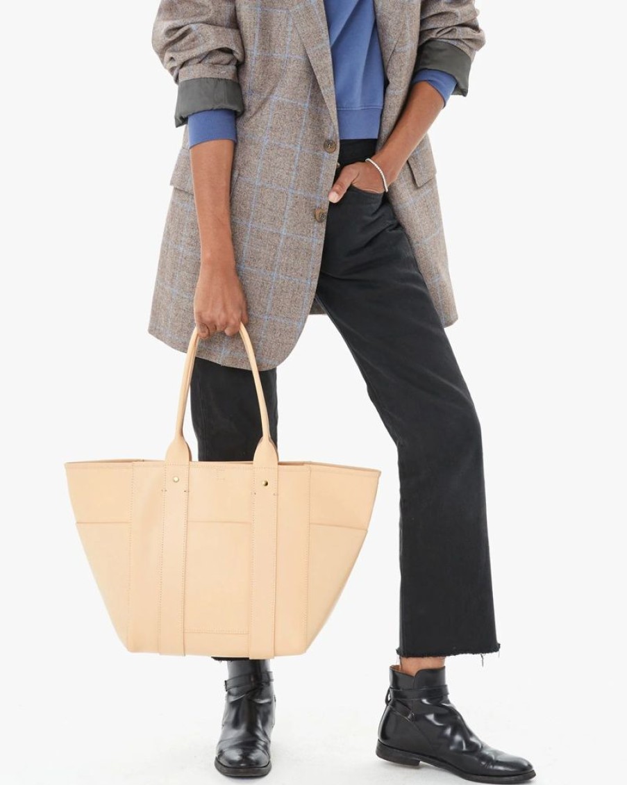 Handbags Clare V. | Slim Le Box Tote Undyed Veg