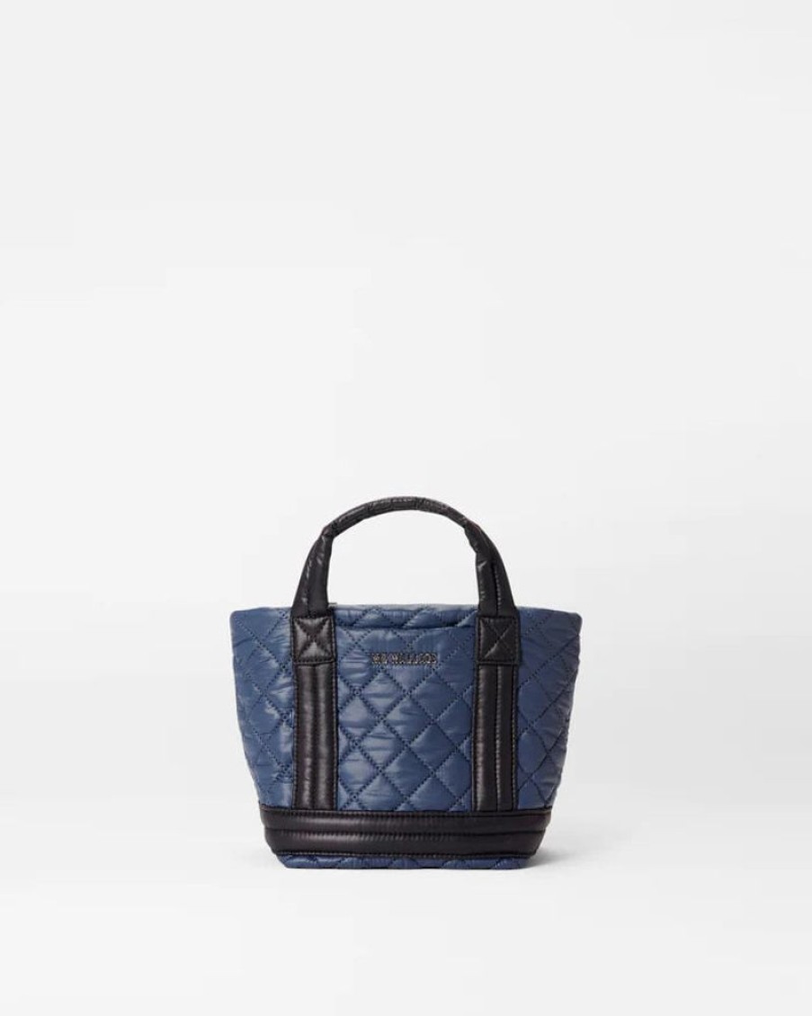 Handbags MZ Wallace | Empire Tote Mini Navy/ Black