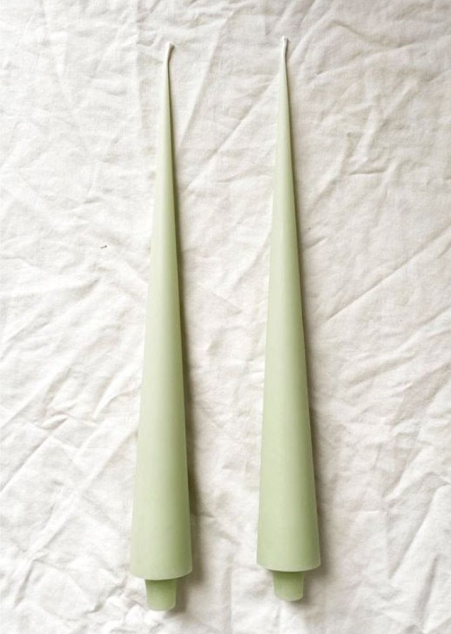 Jewelry + Accessories Greentree Candles & Diffusers | Cone Tapers 14" Celadon