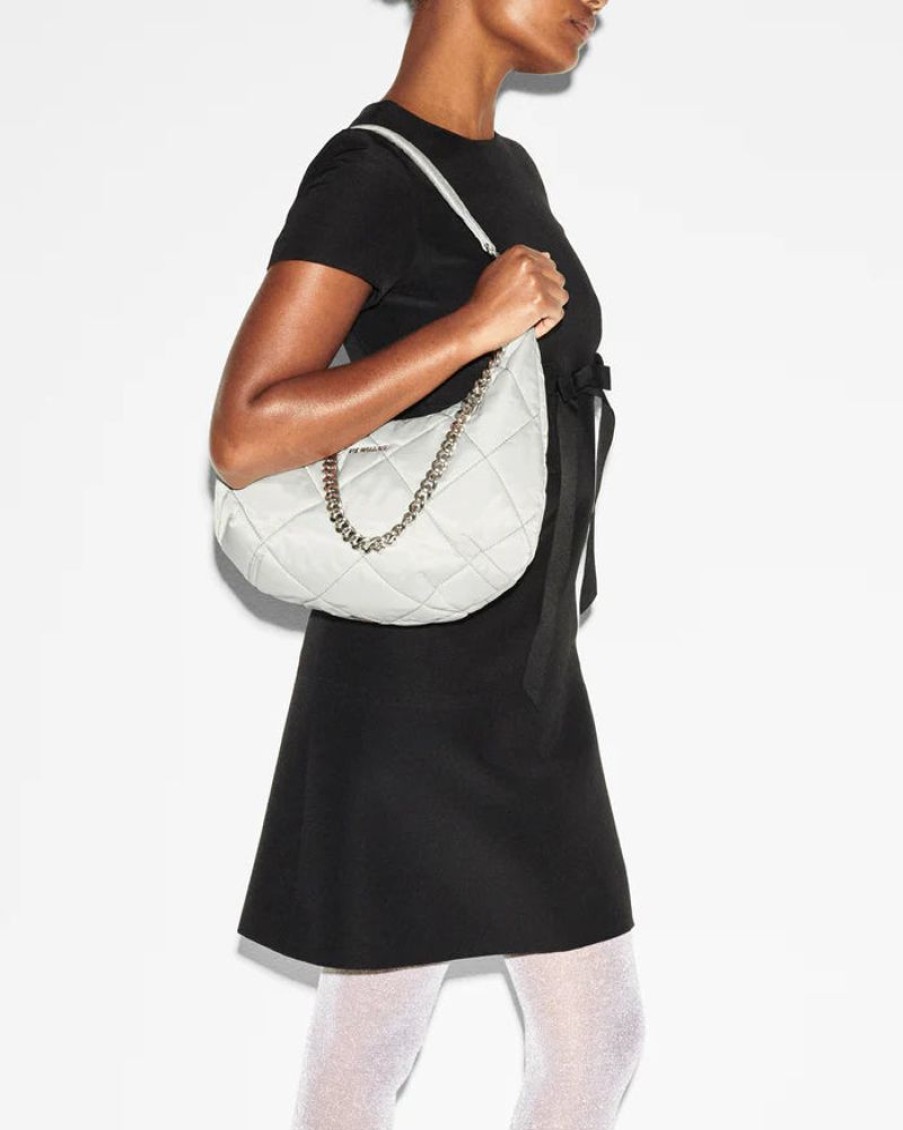 Handbags MZ Wallace | Quilted Madison Shoulder Frost