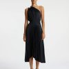 Apparel A.L.C. | Ruby Satin Pleated Dress Black