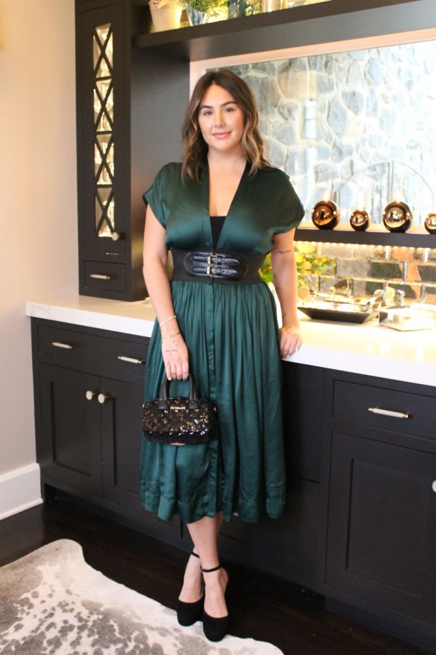 Apparel Karina Grimaldi | Briar Midi Dress Green