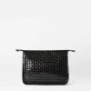 Handbags MZ Wallace | Woven Clutch Black Lacquer