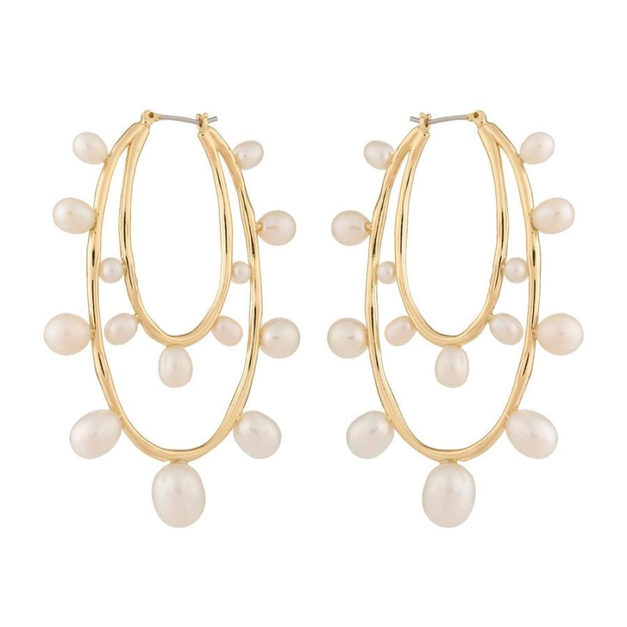 Jewelry + Accessories Mignonne Gavigan Earrings | Allegra Lux Hoops White Gold