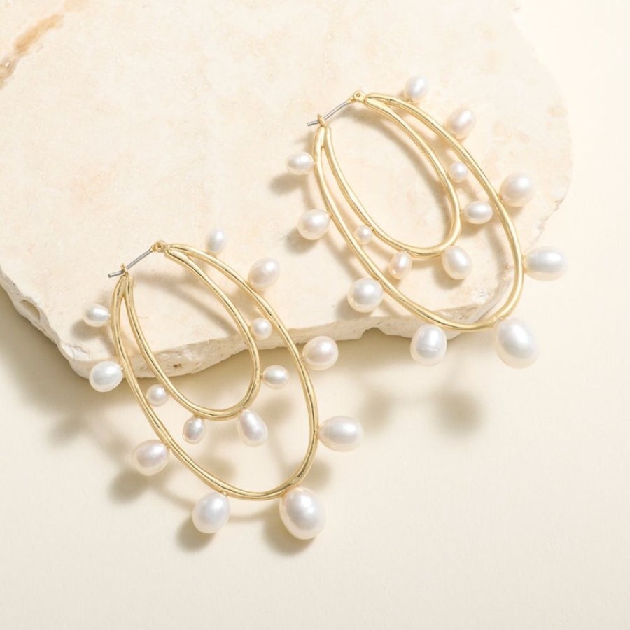 Jewelry + Accessories Mignonne Gavigan Earrings | Allegra Lux Hoops White Gold