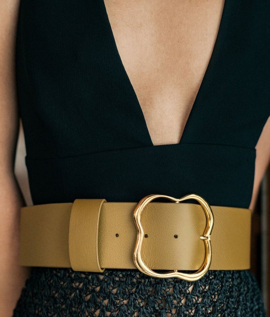 Jewelry + Accessories Lizzie Fortunato Jewels Belts | Florence Belt Khaki M/L