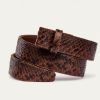 Jewelry + Accessories Claris Virot Belts | Python Belt Chocolate