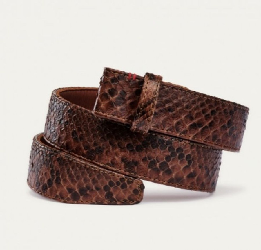 Jewelry + Accessories Claris Virot Belts | Python Belt Chocolate