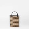 Handbags MZ Wallace | Micro Woven Box Tote Camel/ Black