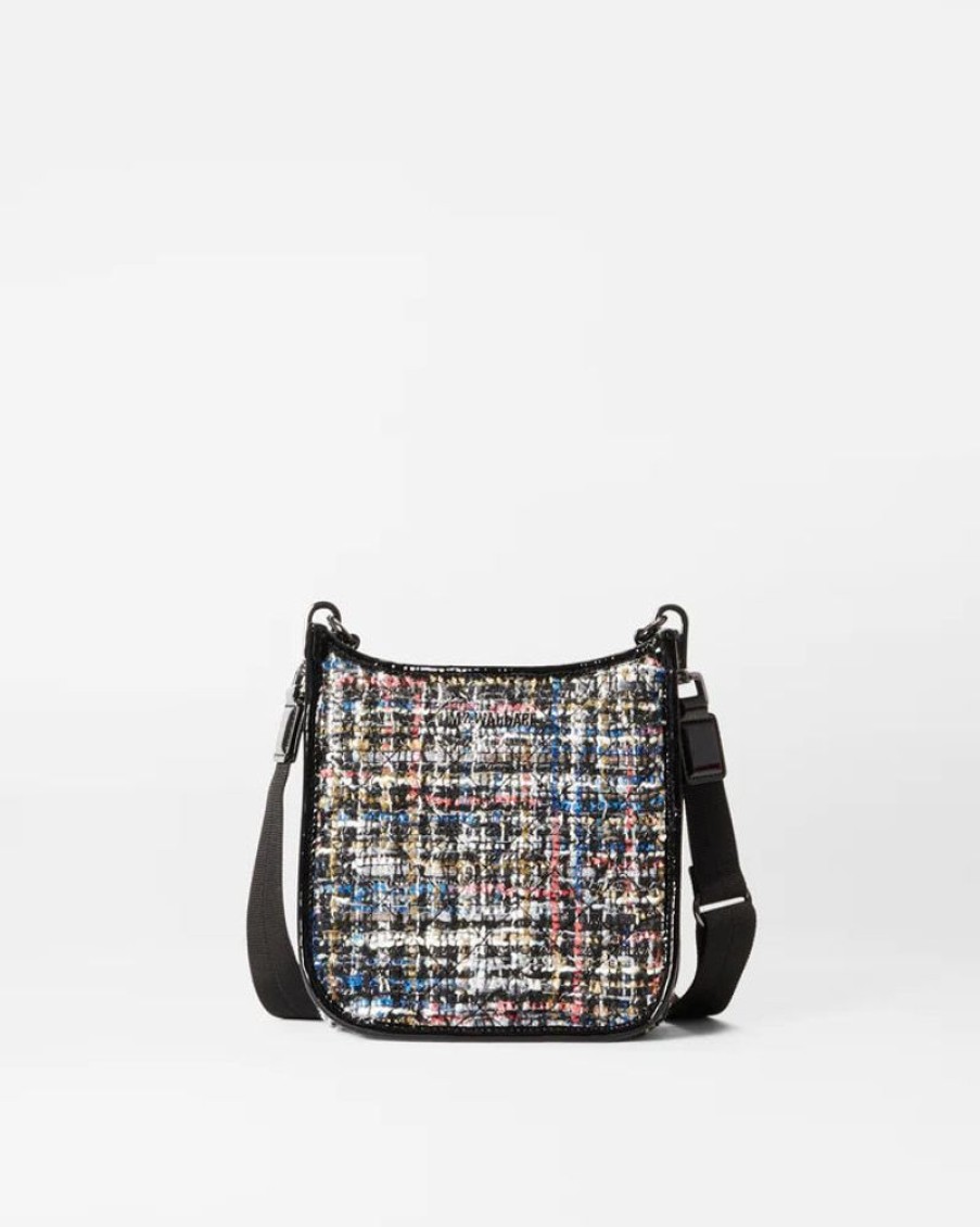 Handbags MZ Wallace | Box Crossbody Small Midnight Sparkle Boucle