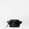 Handbags MZ Wallace | Quilted Madison Belt Bag Black Sequin