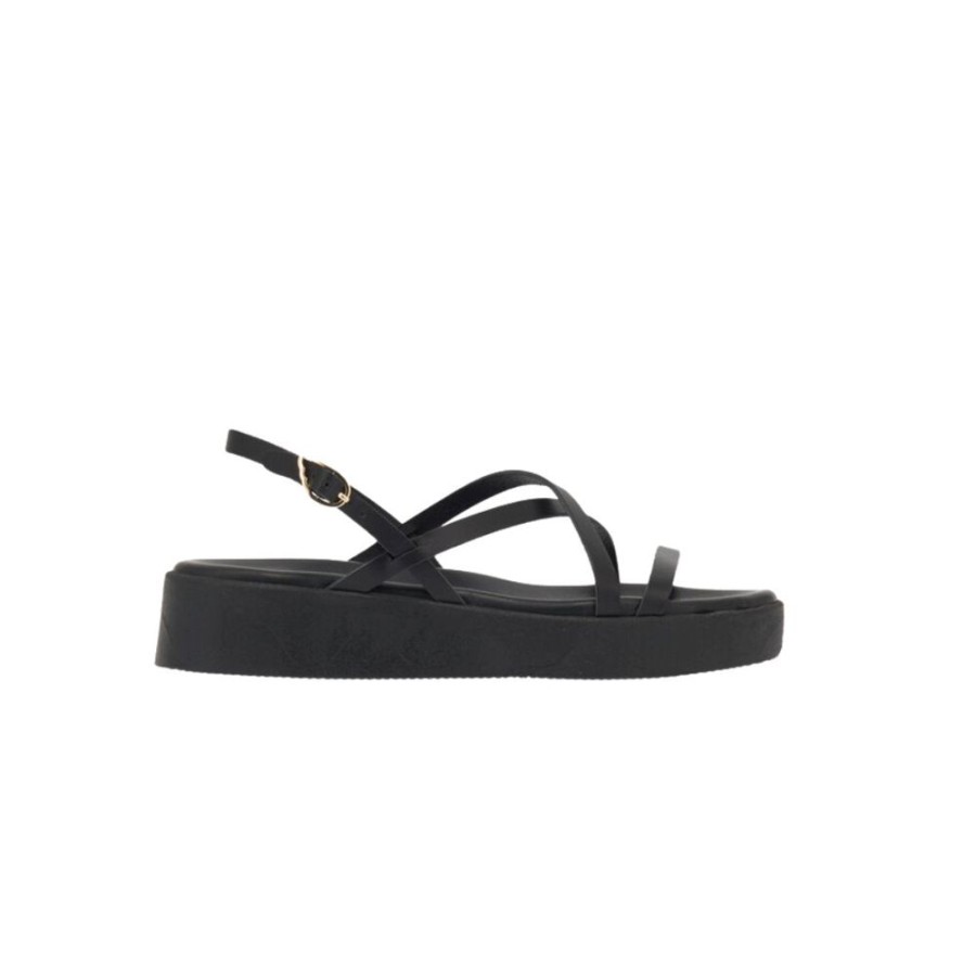 Shoes Ancient Greek Sandals | Silia Sandal Black