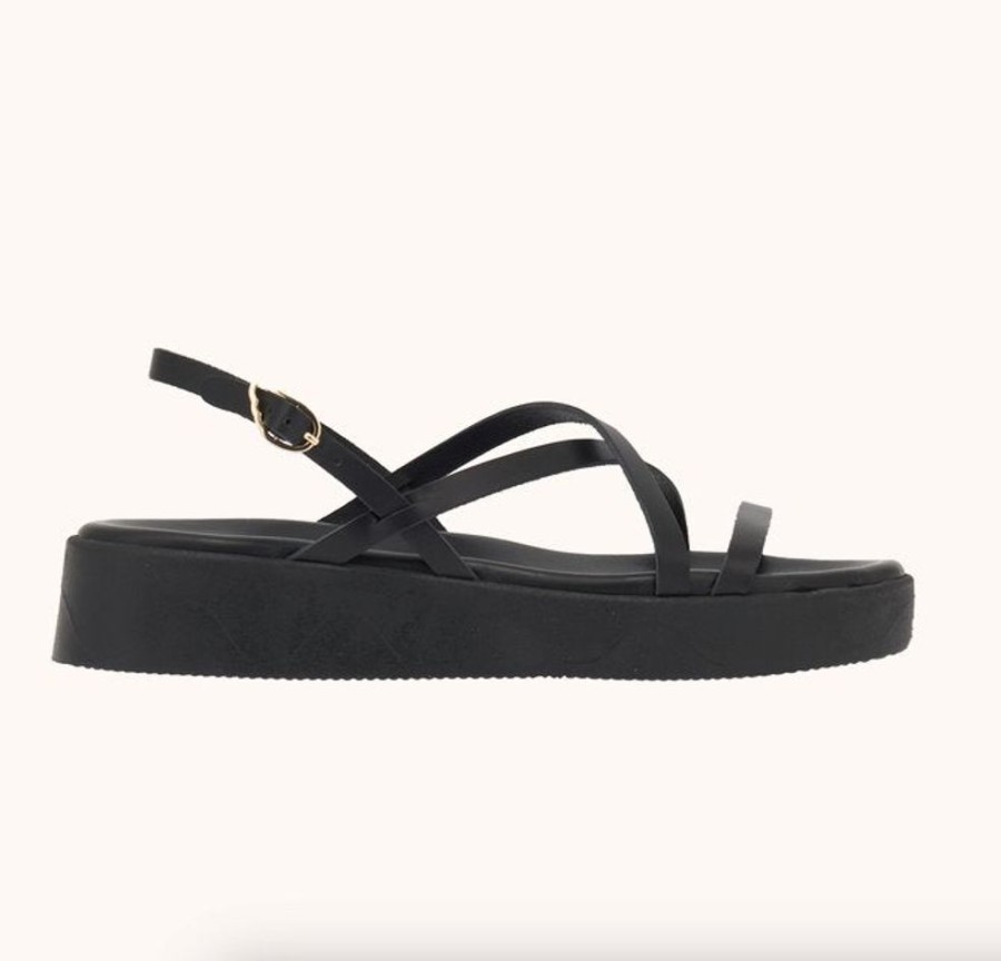 Shoes Ancient Greek Sandals | Silia Sandal Black