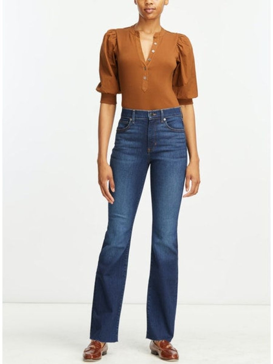 Apparel Veronica Beard | Coralee Top Dark Ochre