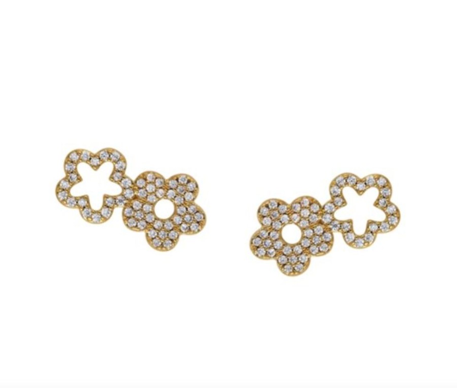 Jewelry + Accessories ASHA Earrings | Garden Pave Climber Earrings