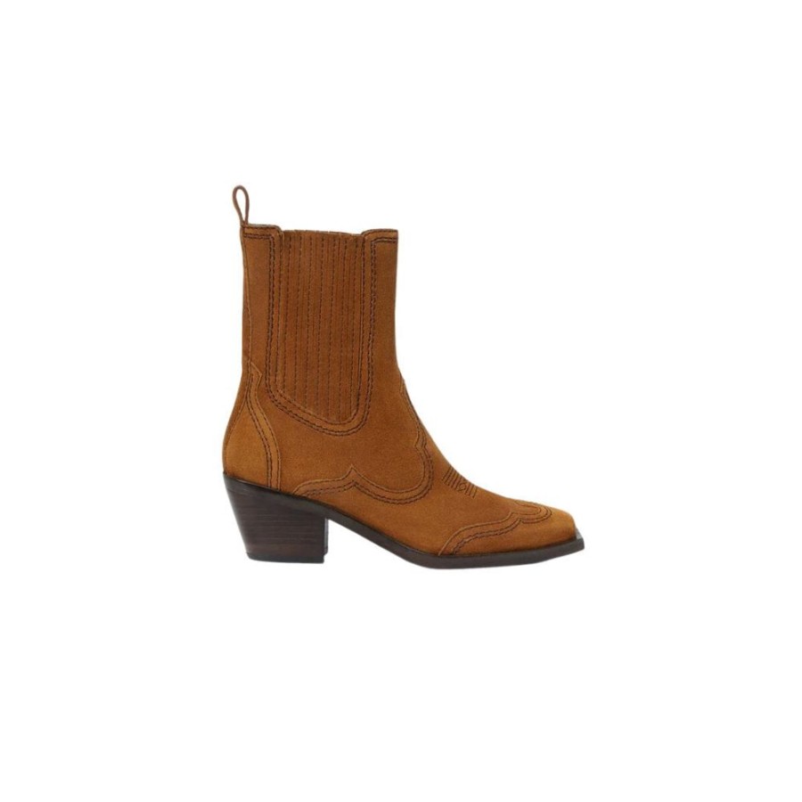 Shoes Loeffler Randall Shoes | Agnes Western Boot Cacao/ Espresso