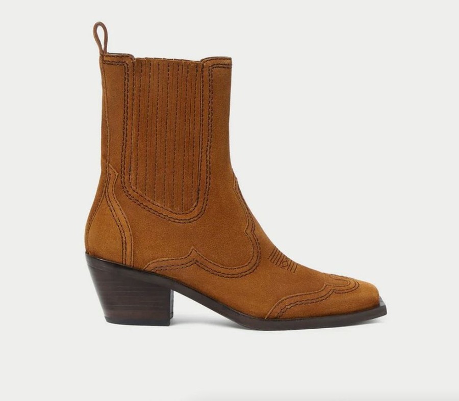 Shoes Loeffler Randall Shoes | Agnes Western Boot Cacao/ Espresso