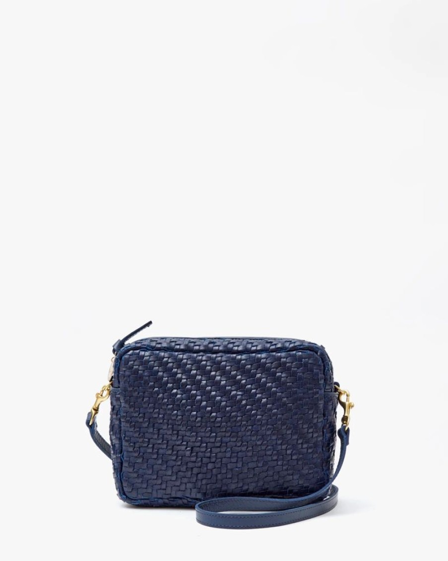 Handbags Clare V. | Midi Sac Woven Zig Zag Pacific