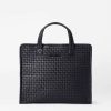 Handbags MZ Wallace | Woven Box Tote Medium Black