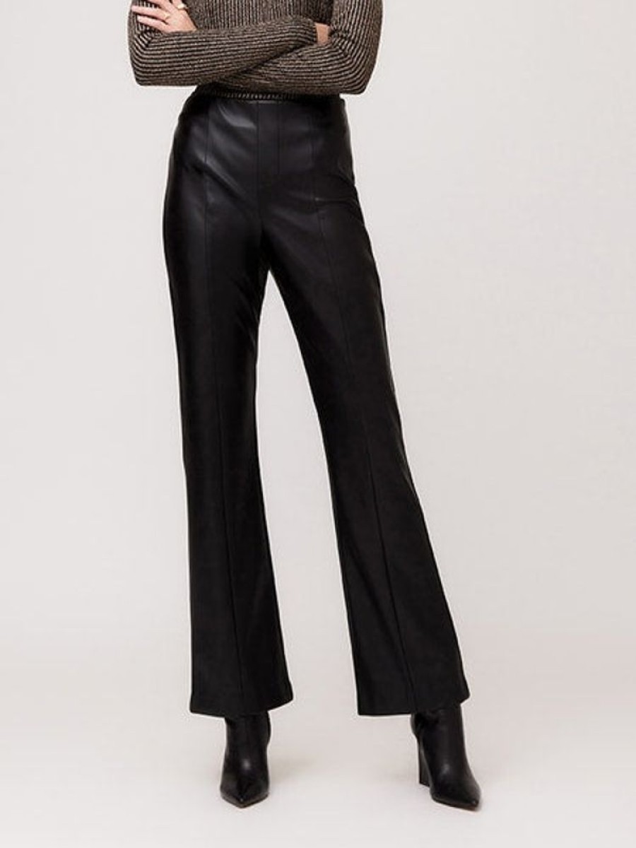 Apparel Fifteen Twenty | Bootcut Faux Leather Pants Black