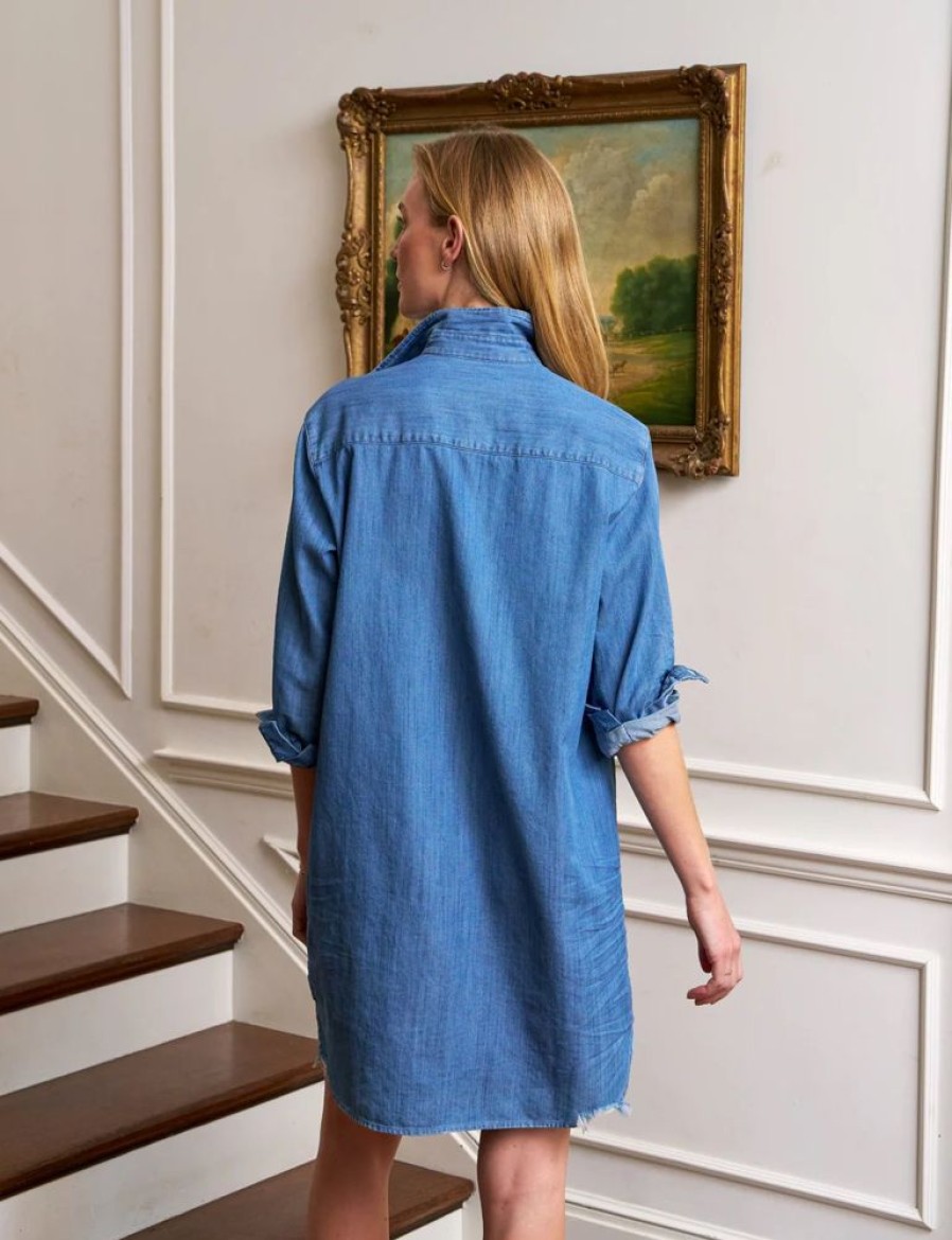 Apparel Frank & Eileen | Mary Classic Shirtdress Vintage Stonewashed Indigo