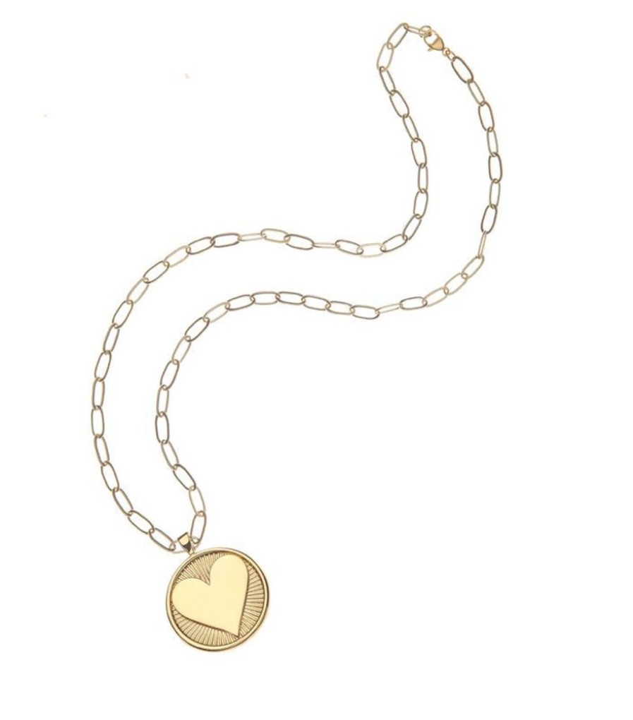 Jewelry + Accessories Jane Win Necklaces | Love Hearts Find Me 18" Drawn Link