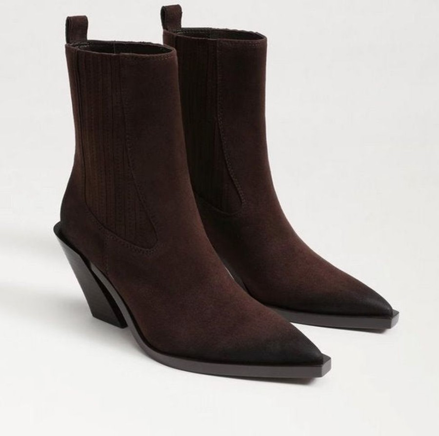 Shoes Sam Edelman | Mandey Bootie Suede Chocolate