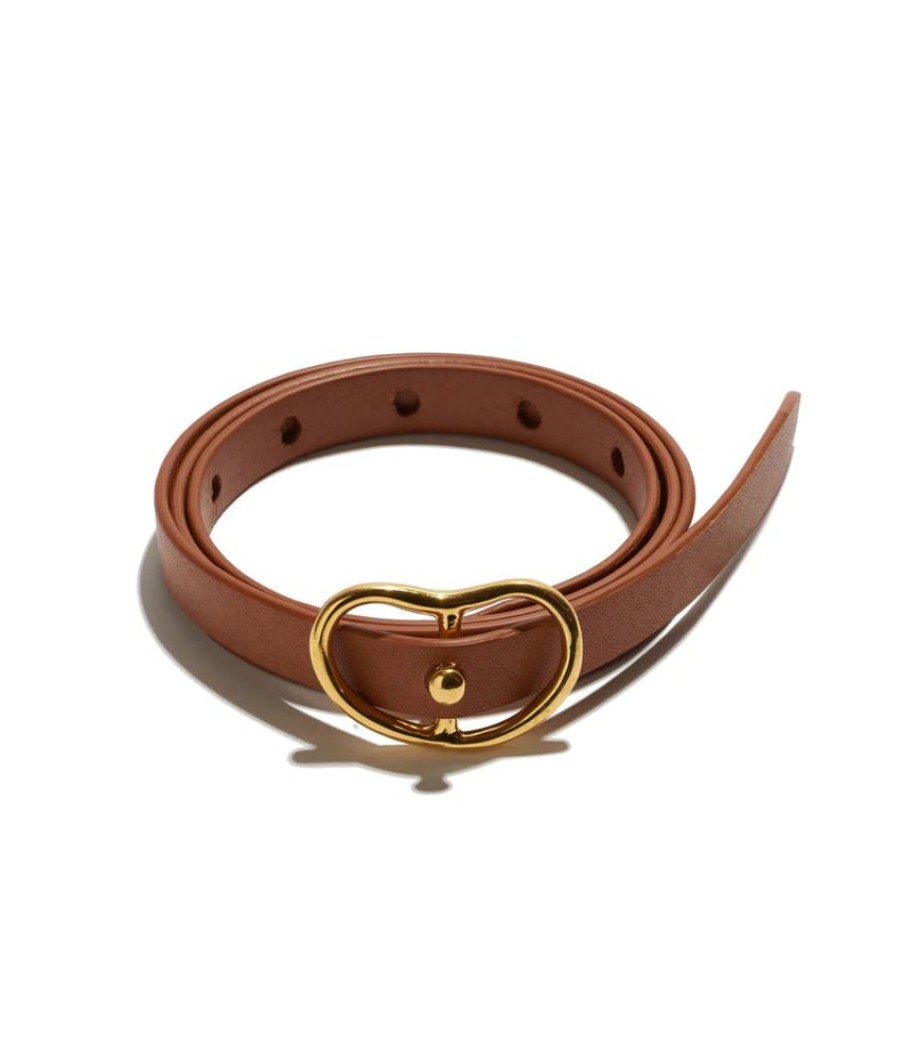 Jewelry + Accessories Lizzie Fortunato Jewels Belts | Skinny Georgia Belt Tan