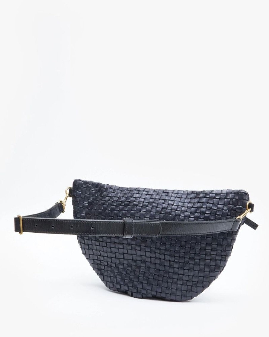 Handbags Clare V. | Grande Fanny Woven Checker Twilight