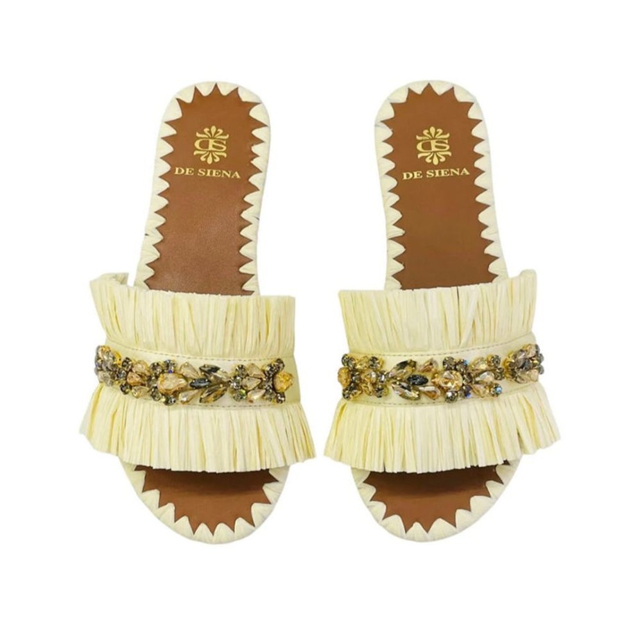 Shoes De Siena | Semira Raffia Grano