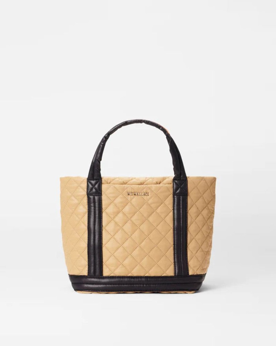 Handbags MZ Wallace | Empire Tote Small Camel/ Black