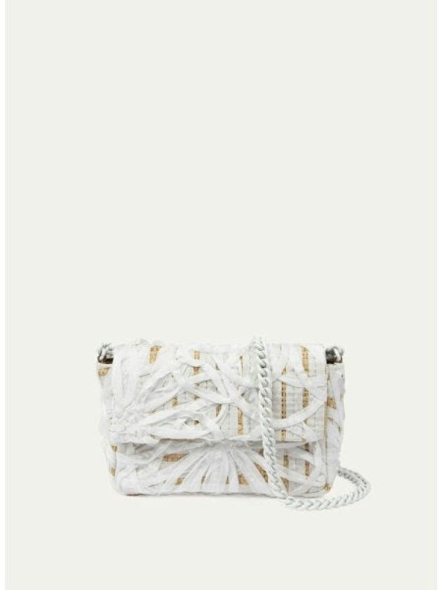 Handbags Maria La Rosa | Narciso Mini Pub Ribbon Bianco