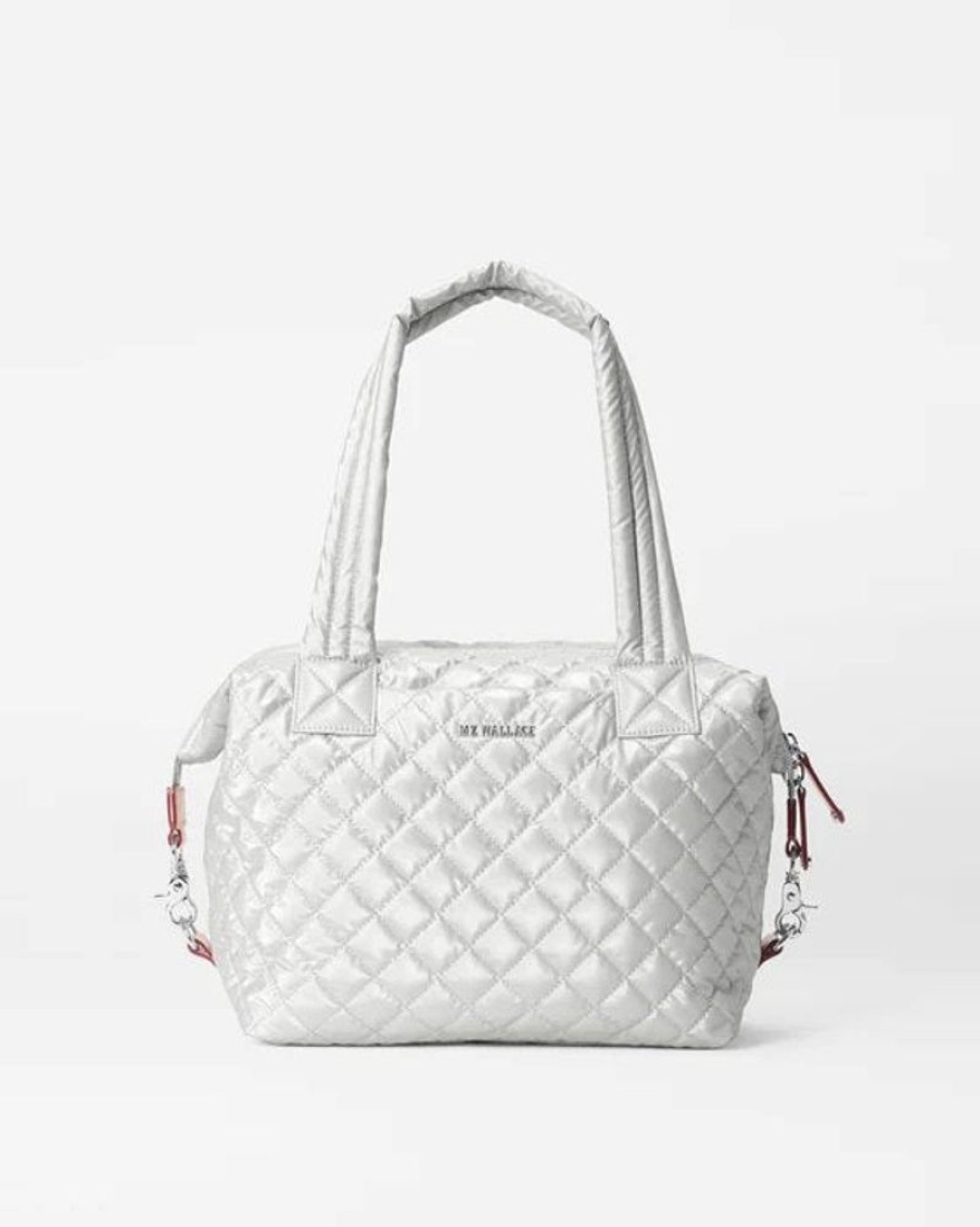 Handbags MZ Wallace | Sutton Deluxe Medium Oyster Metallic