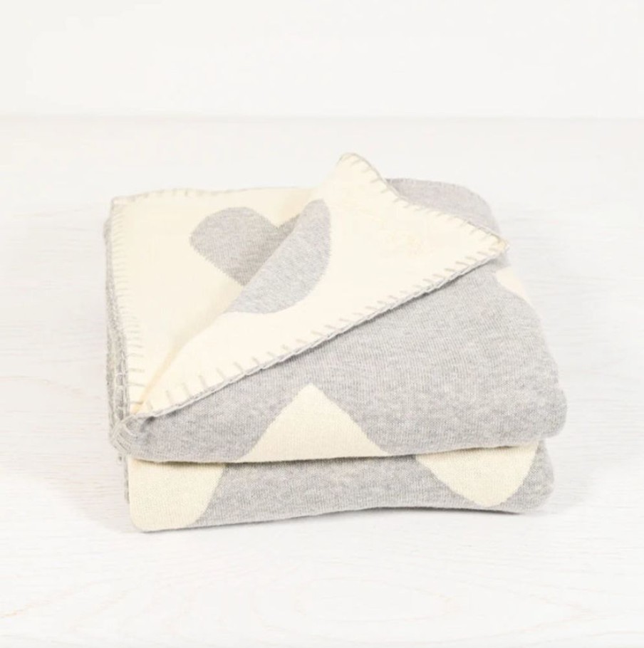 Jewelry + Accessories Kerri Rosenthal Home Decor | The Blanket Imperfect Heart Heather Grey