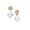 Jewelry + Accessories Jane Win Earrings | Love Enchanted Heart Earrings Mother Of Pearl