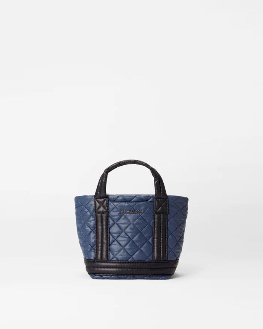 Handbags MZ Wallace | Empire Tote Mini Navy/ Black