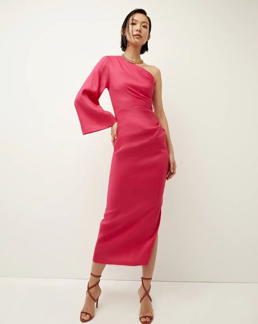 Apparel Veronica Beard | Patsy Dress Fuchsia